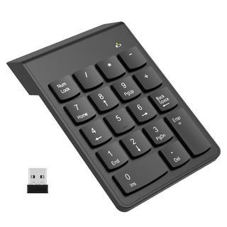 NOOX Wireless Number Pad, Numeric Keypad Numpad Keyboard 10 Key USB Keypad Office Accounting Essentials Desktop Computer Laptops Accessories Compatible Chromebook NoteBook EliteBook MateBook etc.